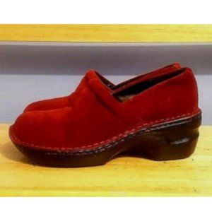 Sonoma Clog Burgundy Suede Profession Shoes